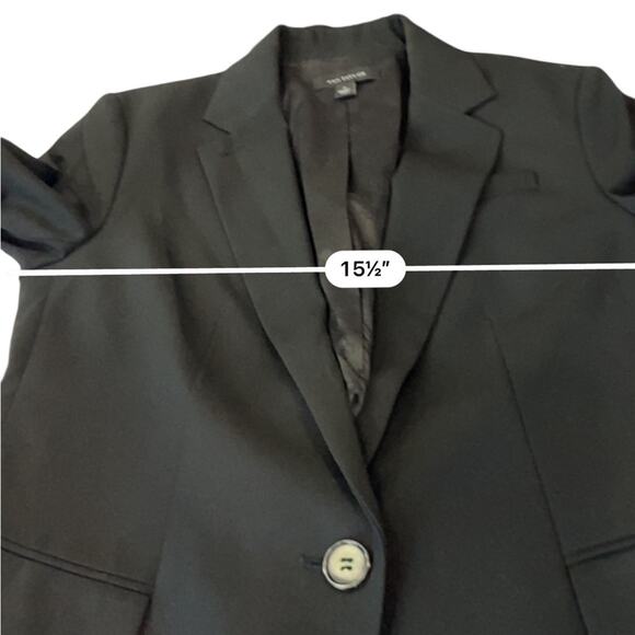Ann Taylor notch lapel single button Black Blazer Size 2 - Picture 8 of 10